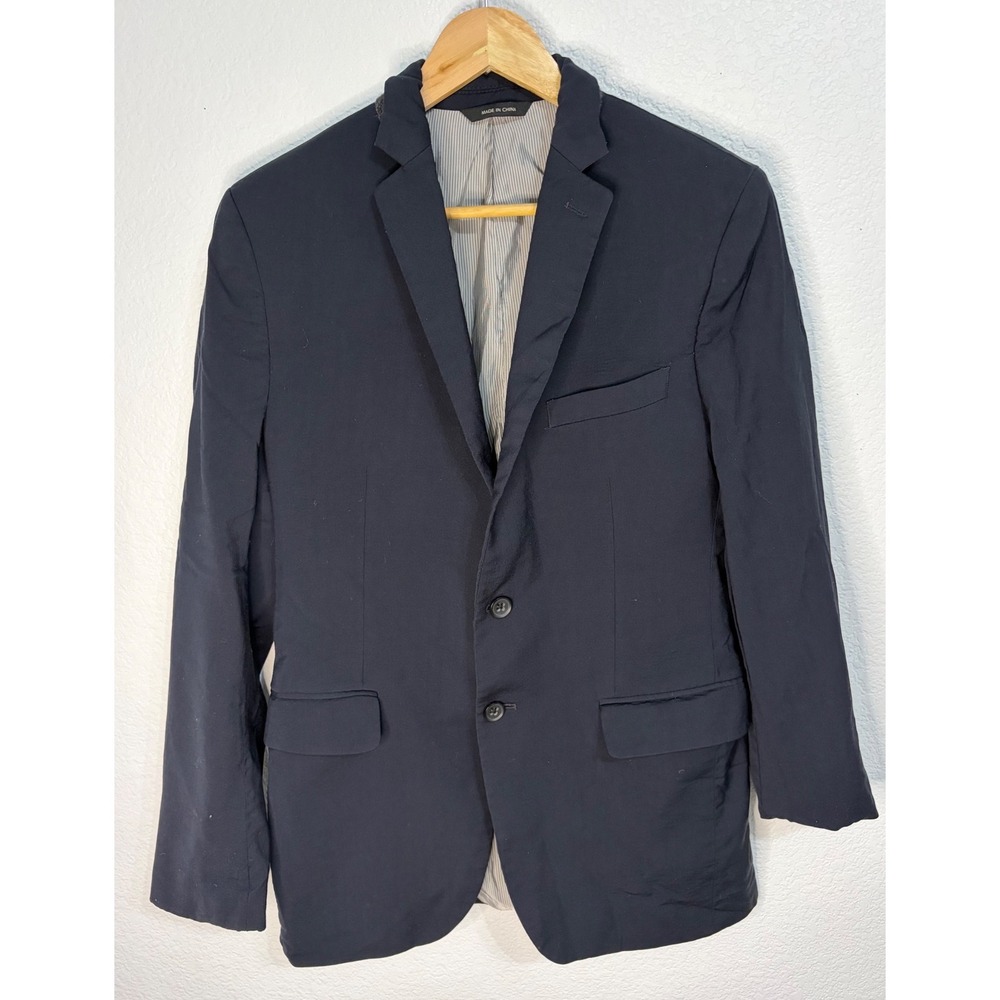 Banana Republic Tailored Fit Navy Blue Wool Blazer‎ Lanificio F.lli Cerruti 38R